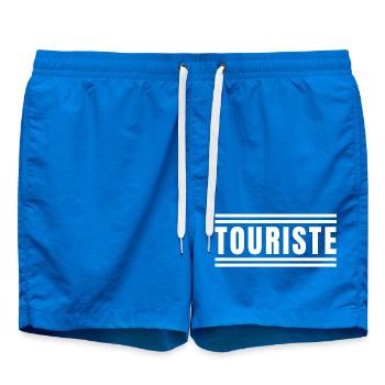 touriste, tourisme, faire du tourisme - Short de bain - cobalt blue - Devant