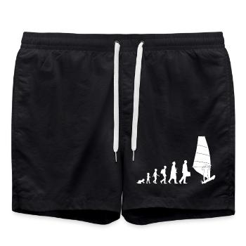 Windsurfing Evolution - Swim Trunks - black - Front - AI Model Male 185 light (185cm)