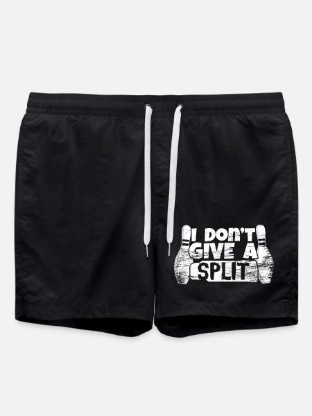 I Don't Give A Split - Swim Trunks - black