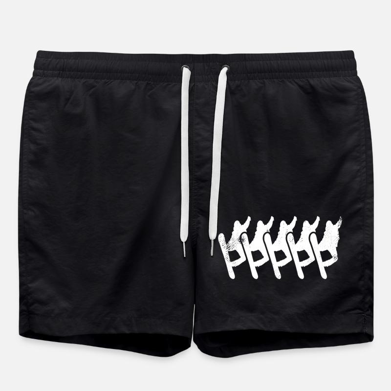 Snowboard Liebhaber - Badeshorts - Schwarz