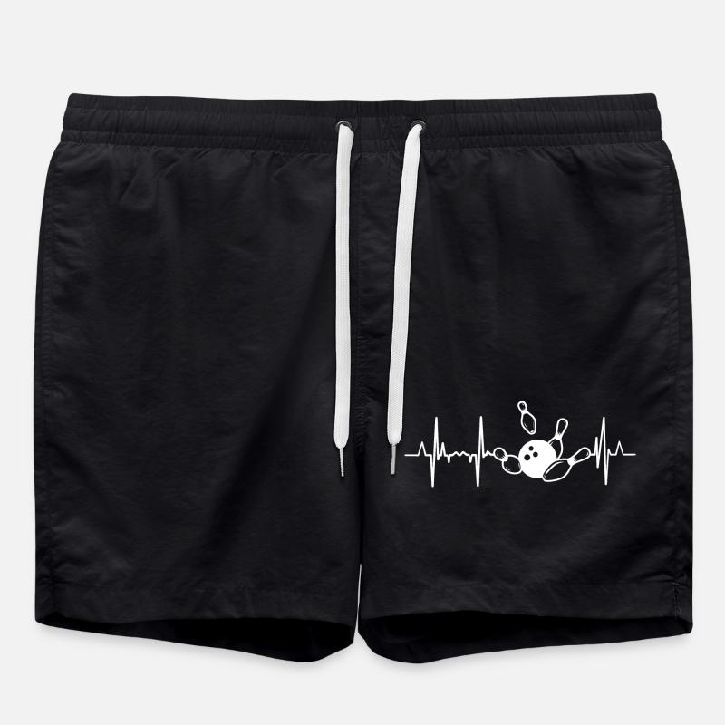 Bowler heartbeat - Swim Trunks - black