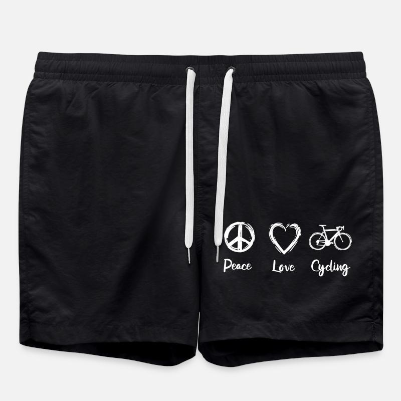 Peace Love Cyclisme - Short de bain - noir