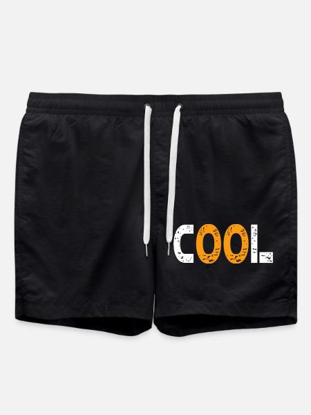 Cool modern and young - Swim Trunks - black