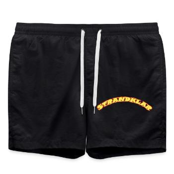 STRANDKLAR - Badeshorts - Schwarz - Vorne - AI Model Male 185 light (185cm)