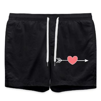 Cadeau Saint-Valentin Saint-Valentin - Short de bain - noir - Devant - AI Model Male 185 light (185cm)