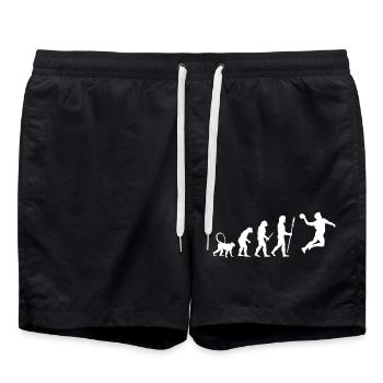 Entwicklung des Handballspielers - Badeshorts - Schwarz - Vorne - AI Model Male 185 light (185cm)