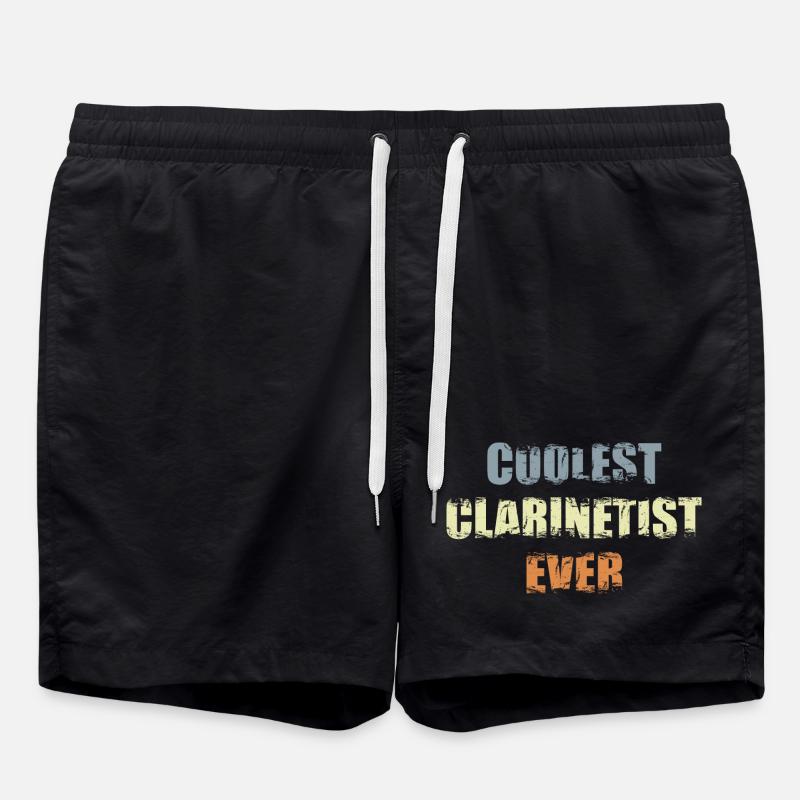 Coolest clarinet player - Swim Trunks - black