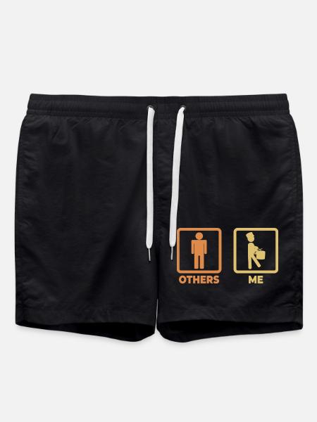 Drummer Schedule - Swim Trunks - black