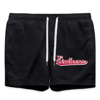 Eindhoven Script City Logo - Swim Trunks - black - Front - AI Model Male 185 light (185cm)