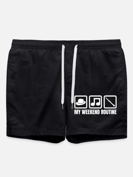 Clarinet Weekend - Swim Trunks - black