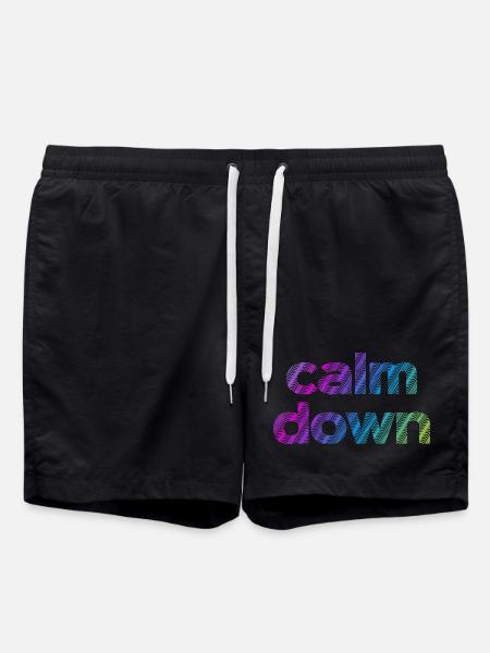 calmDown - Badeshorts - Schwarz