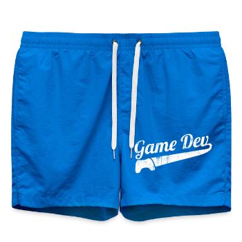 Game Developer - Swim Trunks - cobalt blue - Front