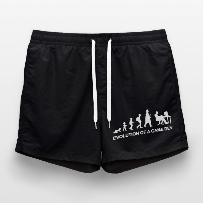 Game Developer Evolution Swim Trunks