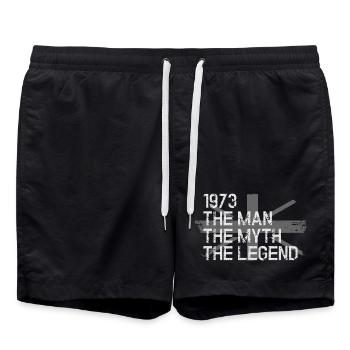 1973 Le mythe de l’homme La Légende - Short de bain - noir - Devant - AI Model Male 185 light (185cm)