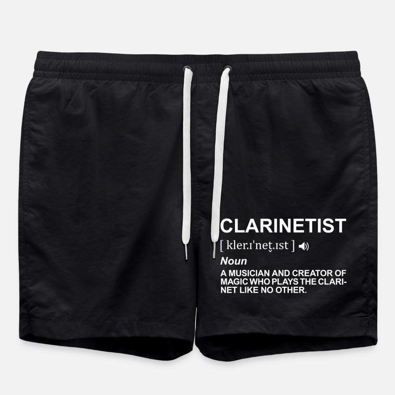 Définition du joueur de clarinette - Short de bain - noir