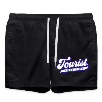 Touriste à temps plein | Couleurs changeantes - Short de bain - noir - Devant - AI Model Male 185 light (185cm)