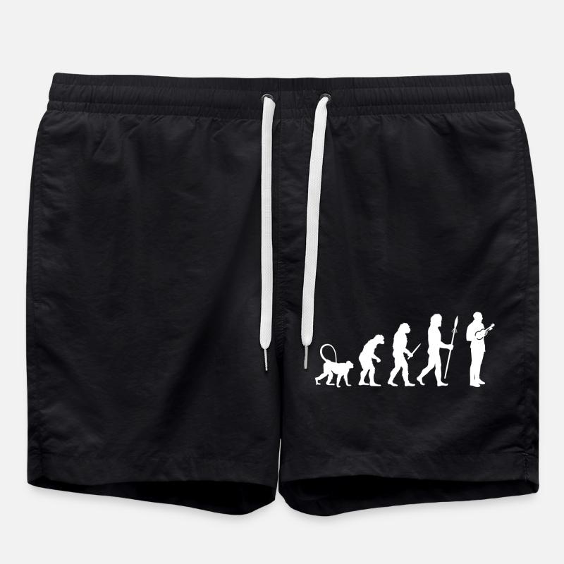 Development of the ukulele player - Swim Trunks - black