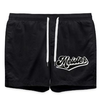 Meister | Farben änderbar - Badeshorts - Schwarz - Vorne - AI Model Male 185 light (185cm)
