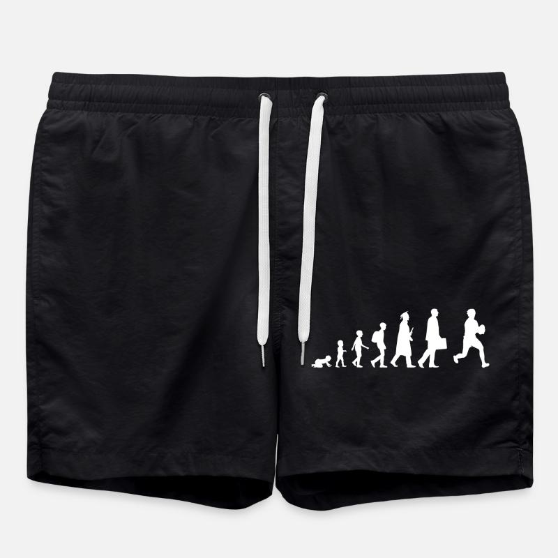 Evolution of rugby - Swim Trunks - black