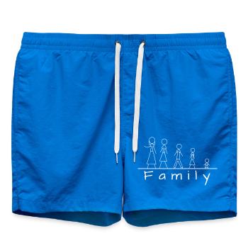 Famille de figurines en bâton - Short de bain - cobalt blue - Devant