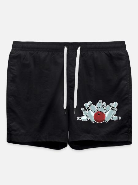 Bowling Strike - Swim Trunks - black