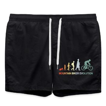 Mountain Biker Evolution - Swim Trunks - black - Front - AI Model Male 185 light (185cm)