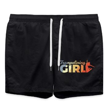 Drôle de fille trampoline - Short de bain - noir - Devant - AI Model Male 185 light (185cm)