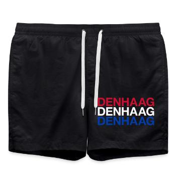 DEN HAAG Pays-Bas Drapeau néerlandais - Short de bain - noir - Devant - AI Model Male 185 light (185cm)