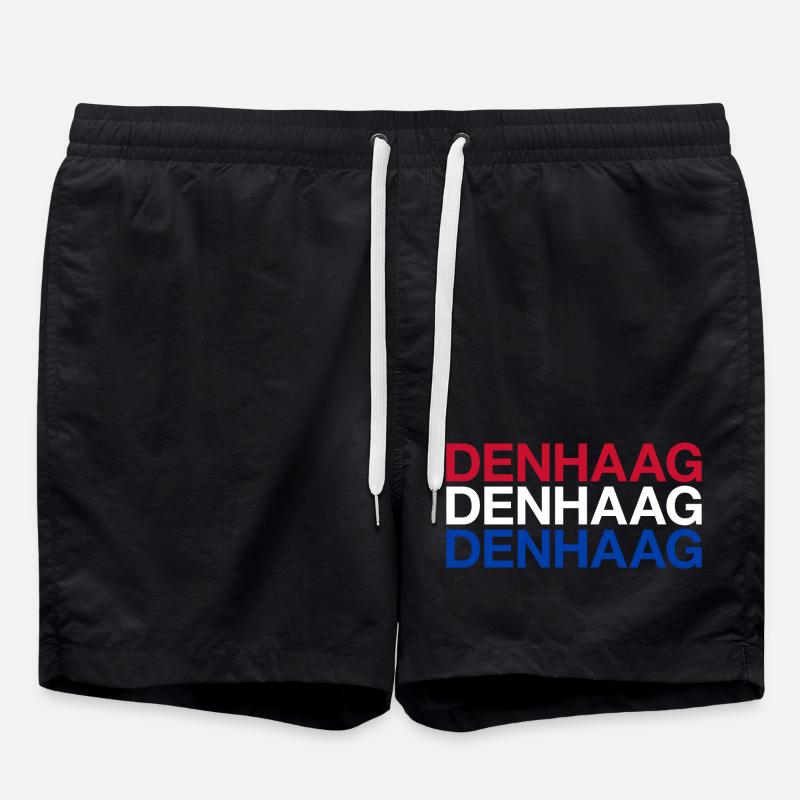 DEN HAAG Netherlands Netherlands Flag - Swim Trunks - black