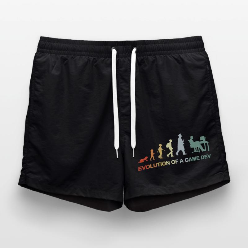 Game Dev Evolution Swim Trunks
