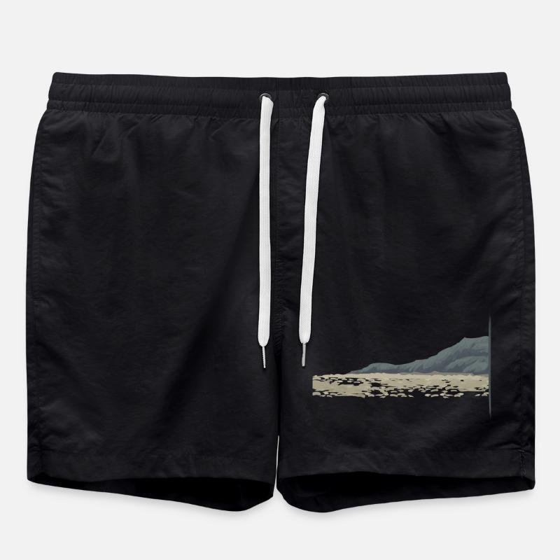ROCKY COAST - Swim Trunks - black