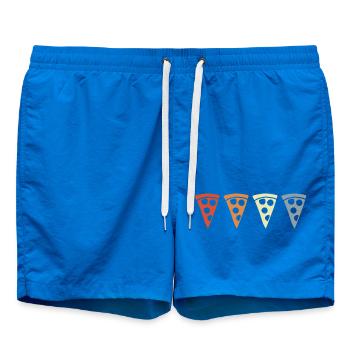 Vintage pizza slice - Swim Trunks - cobalt blue - Front
