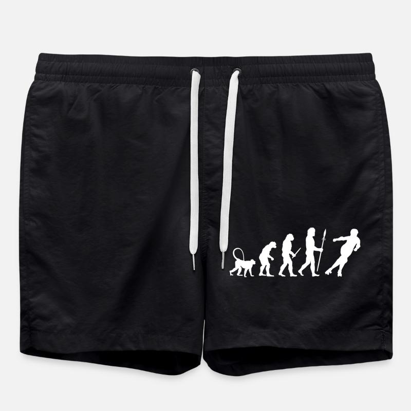 Entwicklung des Roller Derby - Badeshorts - Schwarz
