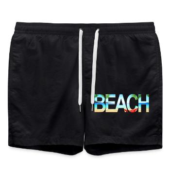 Beach - Swim Trunks - black - Front - AI Model Male 185 light (185cm)