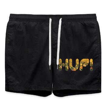 HUP dans le champ de fleurs - Short de bain - noir - Devant - AI Model Male 185 light (185cm)