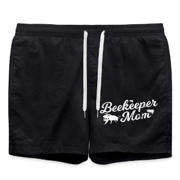 Maman apicultrice - Short de bain - noir - Devant - AI Model Male 185 light (185cm)