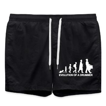 Drummer Evolution - Swim Trunks - black - Front - AI Model Male 185 light (185cm)