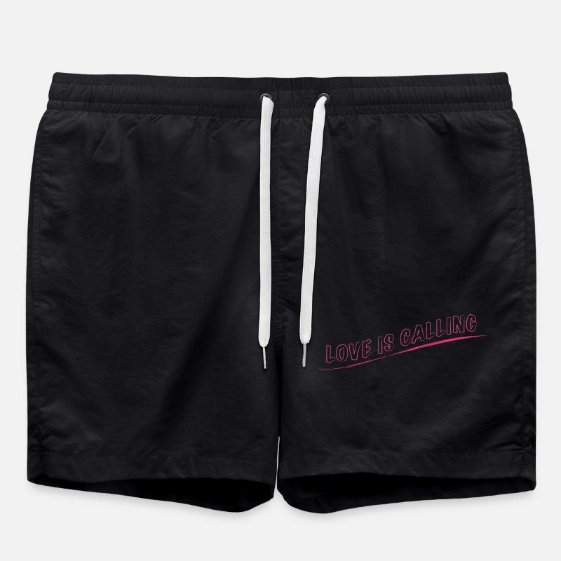 Love is Calling - Swim Trunks - black