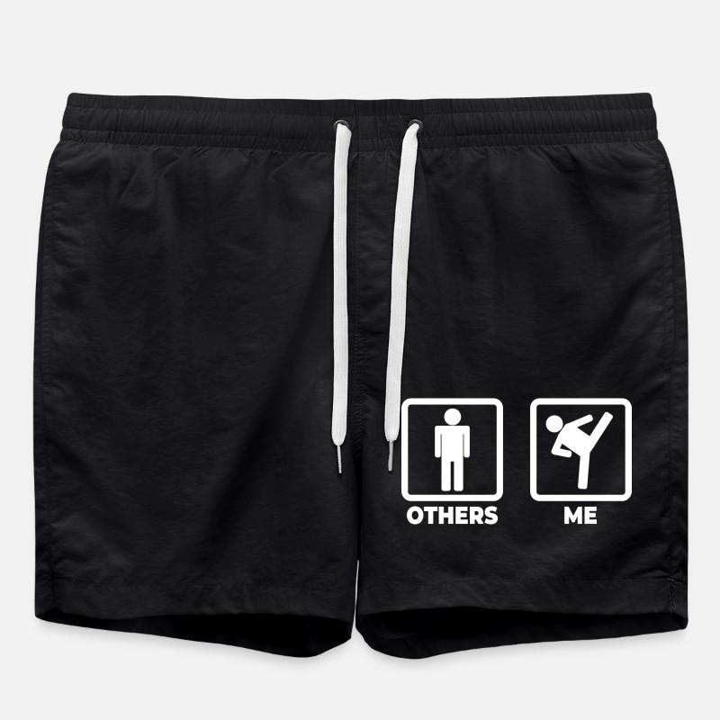 Moi en tant que kickboxeur - Short de bain - noir