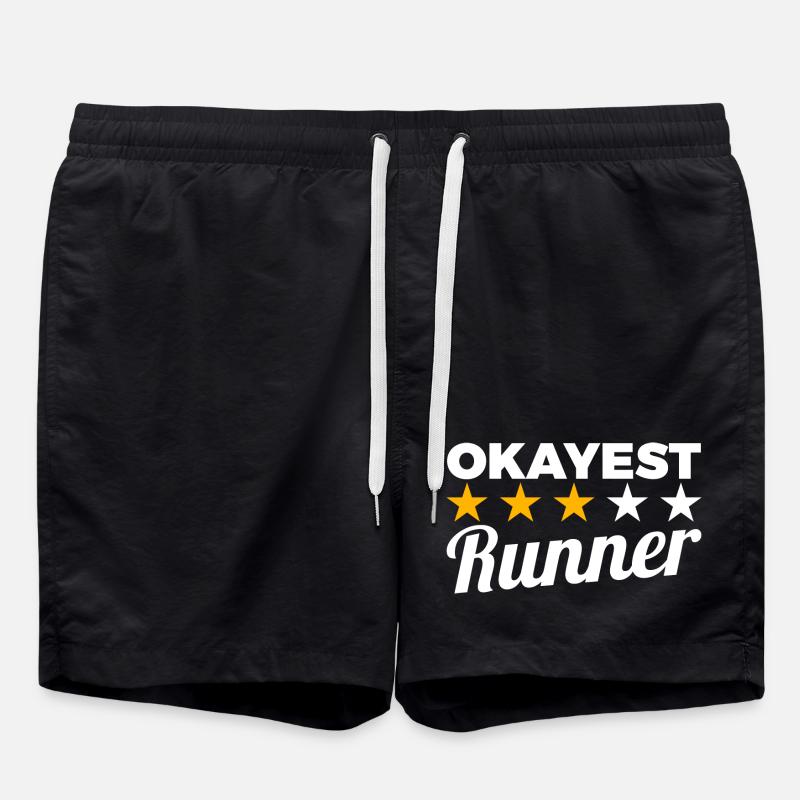 Durchschnittlicher Läufer - Badeshorts - Schwarz