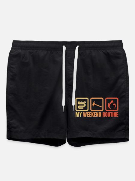 Fire Brigade Weekend - Swim Trunks - black