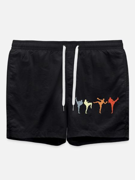 Kickboxeur vintage - Short de bain - noir