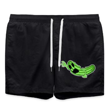 Horreur de concombre zombie - Short de bain - noir - Devant - AI Model Male 185 light (185cm)