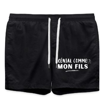 Génial comme mon fils - Short de bain - noir - Devant - AI Model Male 185 light (185cm)