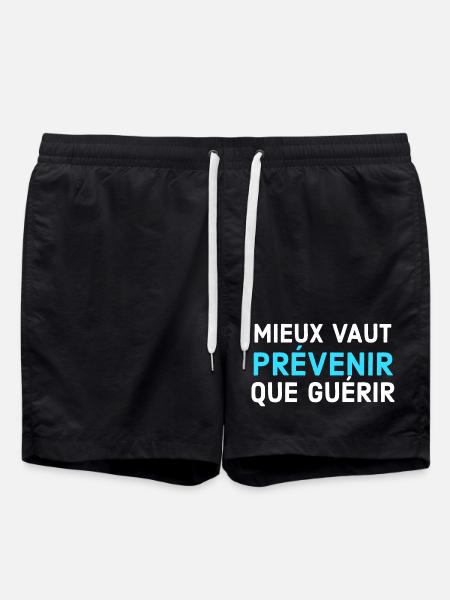 Mieux vaut prévenir que guérir - Short de bain - noir