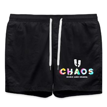 Chaos Music and Drama - Swim Trunks - black - Front - AI Model Male 185 light (185cm)