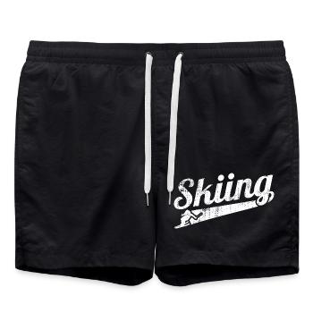 Ski racer - Swim Trunks - black - Front - AI Model Male 185 light (185cm)