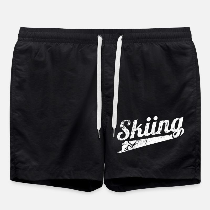 Ski racer - Swim Trunks - black