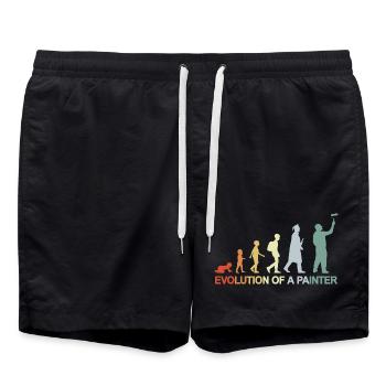 Peintre Varnisher Evolution - Short de bain - noir - Devant - AI Model Male 185 light (185cm)