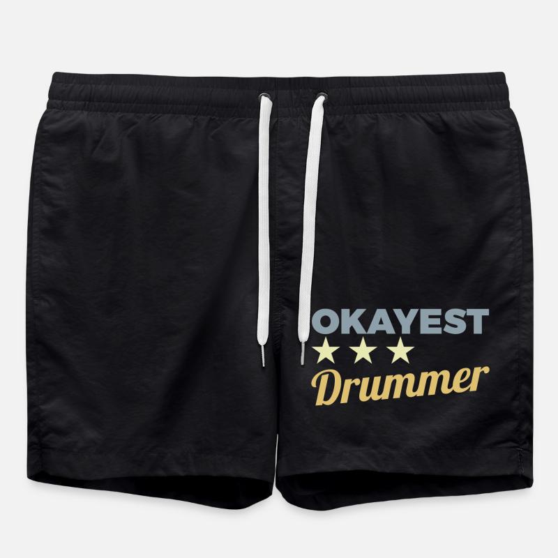 Durchschnittlicher Schlagzeuger - Badeshorts - Schwarz